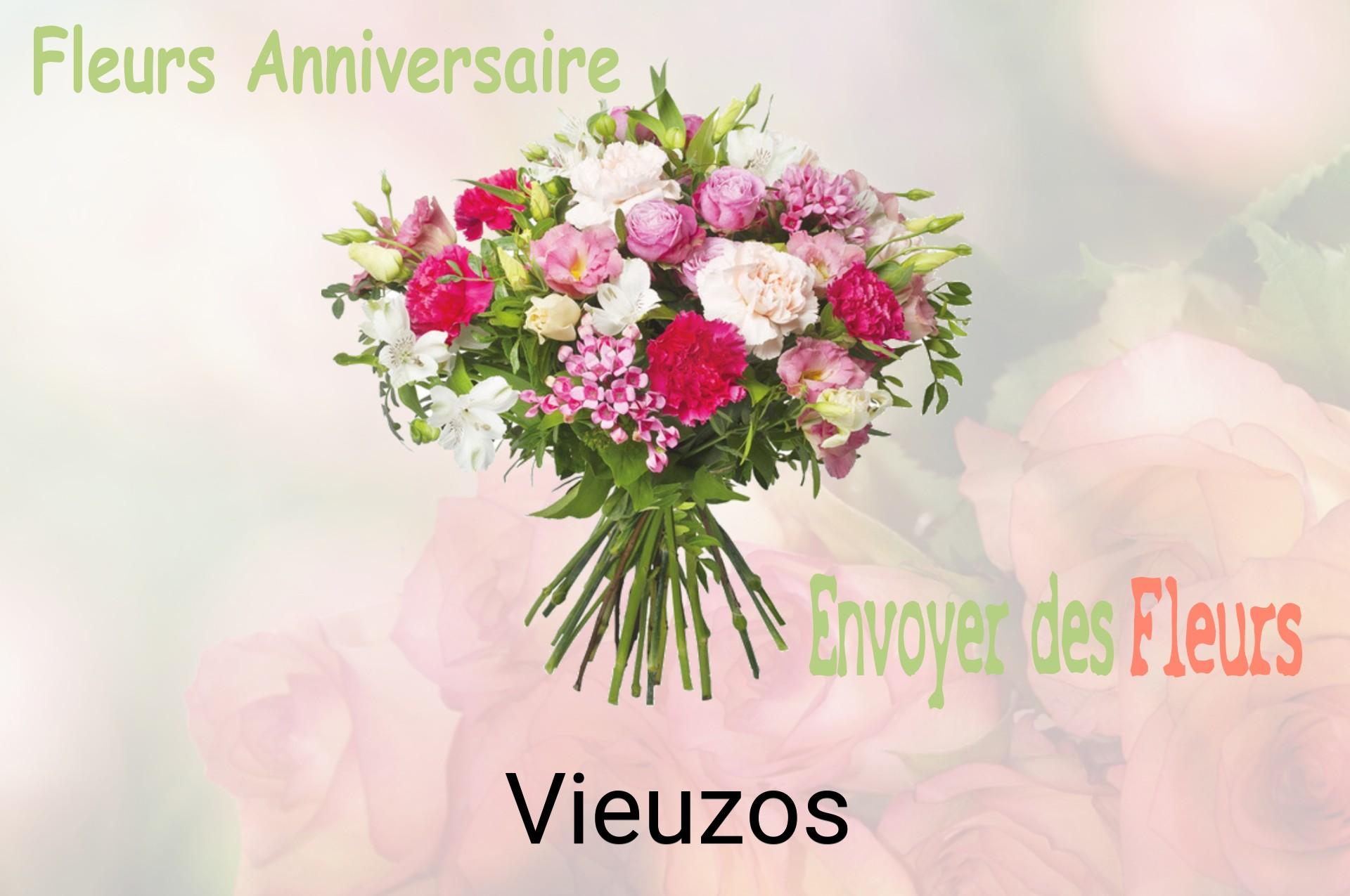 Bouquet de fleurs d’anniversaire livré à Vieuzos